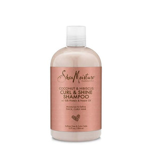 Shea Moisture Coconut & Hibiscus Curl & Shine Shampoo w/Silk Portein & Neem Oil