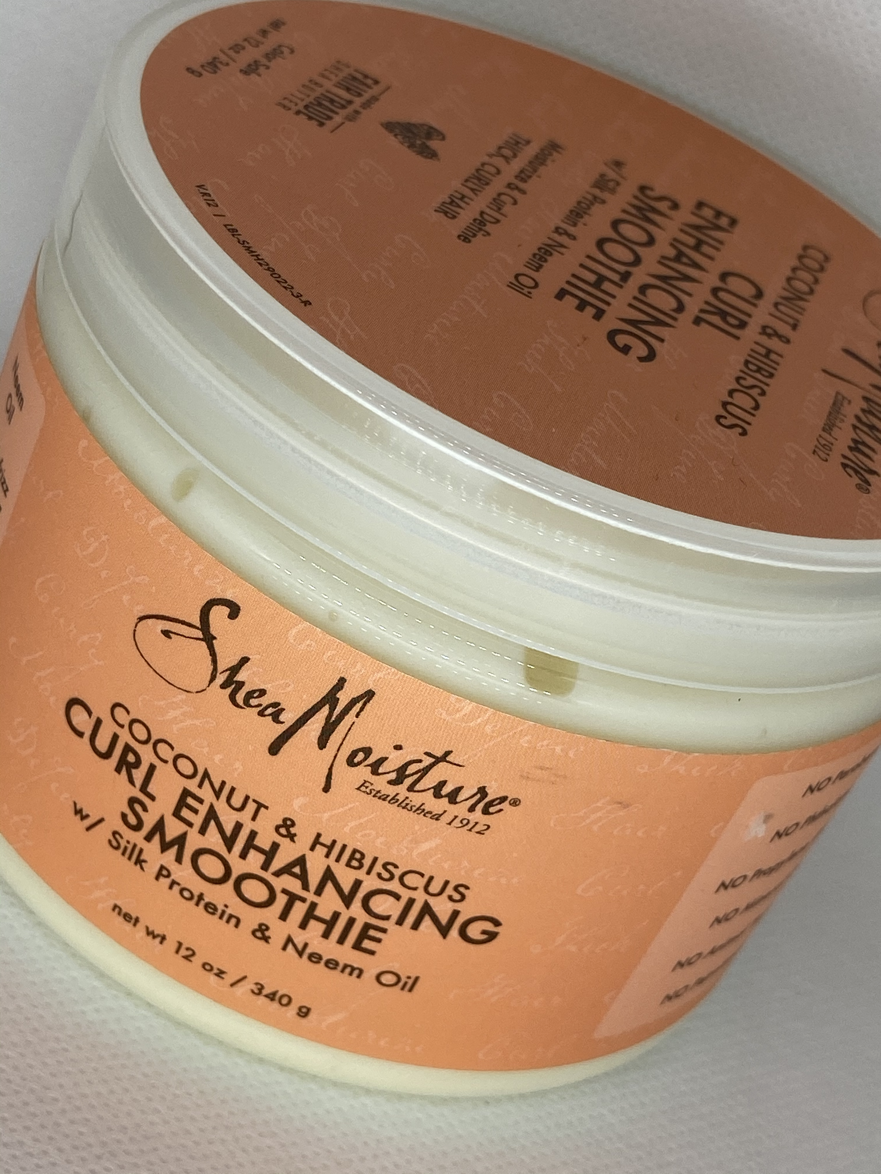 Shea Moisture Coconut & Hibiscus Curl Enhancing Smoothie w/Silk Portein & Neem Oil